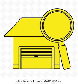 garage security safe icon vector illustration graphic