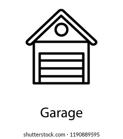 Garage with shutter for parking vehicle