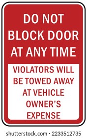 El letrero y la etiqueta del garaje no bloquean el garaje