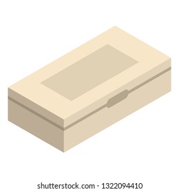 Garage tool box icon. Isometric of garage tool box vector icon for web design isolated on white background