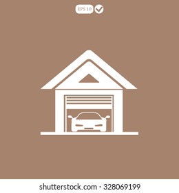garage vector icon