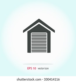 Garage vector icon.