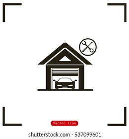 garage vector icon