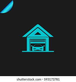garage vector icon