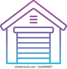 Icono de vector de garaje. Se puede usar para imprimir, móviles y aplicaciones web.