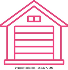 Garage vector icon. Can be used for printing, mobile and web applications.