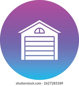 Ícone do vetor de garagem. Pode ser usado para impressão, aplicativos móveis e da Web.