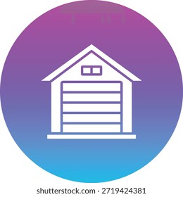 Ícone do vetor de garagem. Pode ser usado para impressão, aplicativos móveis e da Web.