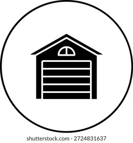 Ícone do vetor de garagem. Pode ser usado para impressão, aplicativos móveis e da Web.
