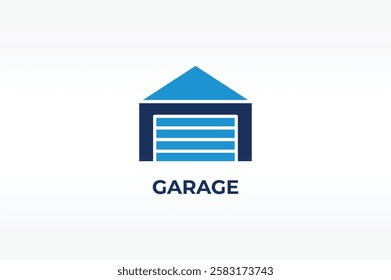 GARAGE vector, icon or logo sign isolated symbol illustration