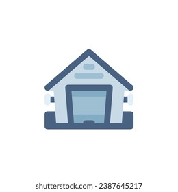 garage vector icon. real estate icon flat style. perfect use for logo, presentation, website, and more. simple modern icon design color style