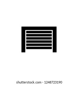 garage vector icon. garage sign on white background. garage icon for web and app