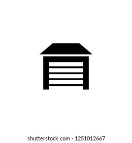 garage vector icon. garage sign on white background. garage icon for web and app