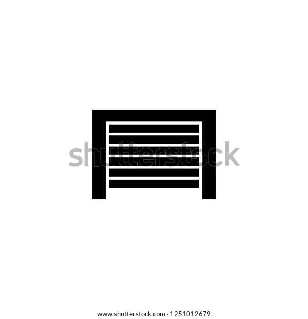 garage vector icon. garage sign on white\
background. garage icon for web and\
app