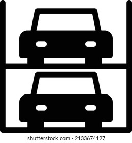 garage vector illustration isolated on a transparent background . glyph vector icons for concept or web graphics.