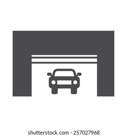 Garage vector image to be used in web applications, mobile applications and print media. 