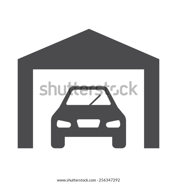 Garage vector image to be used in web\
applications, mobile applications and print\
media.