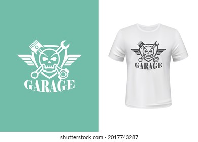 Garage vector t shirt design
