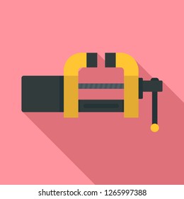 Garage vice icon. Flat illustration of garage vice vector icon for web design