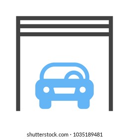 Garage, warehouse, car