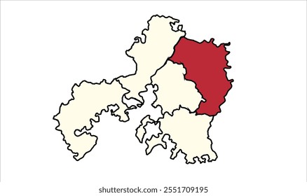 Mapa de Garautha Jhansi, Distrito de Jhansi, Estado de Uttar Pradesh, República de la India, Gobierno de Uttar Pradesh, Territorio indio, India oriental, política, aldea, turismo