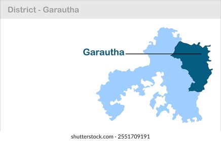 Garautha sub-district map, Jhansi District, Uttar Pradesh State, Republic of India, Government of  Uttar Pradesh, Indian territory, Eastern India, politics, village, tourism
