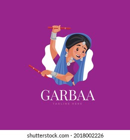 Garbaa vector mascot logo design template.