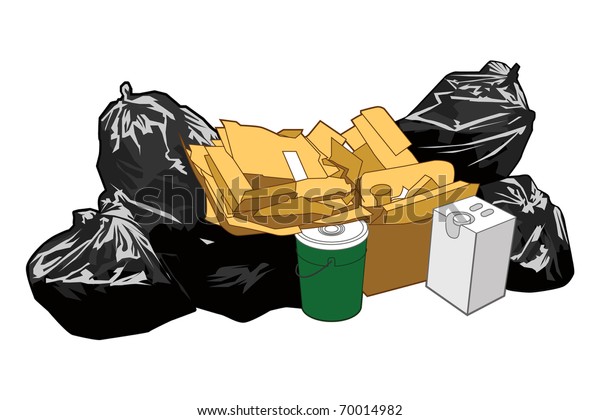 Garbage Stock Vector (Royalty Free) 70014982 | Shutterstock