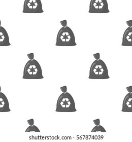 Garbage bag cartoon icon. Illustration for web and mobile design.