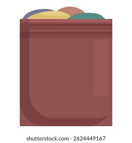 Bolsa de basura llena de residuos orgánicos, lista para compostaje o eliminación
