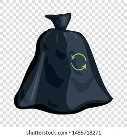 Garbage bag icon. Cartoon illustration of garbage bag vector icon for web