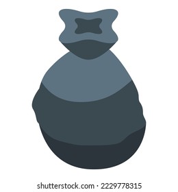 Garbage bag icon isometric vector. Trash bin. Rubbish plastic