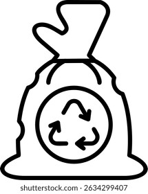 Garbage bag New Creative Icon Design Vector
