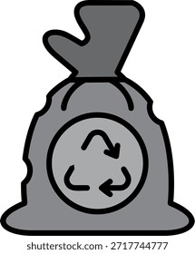 Bolsa de basura Nuevo Vector de diseño de iconos creativos