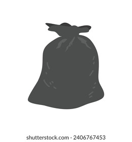 garbage bag trash waste illustration