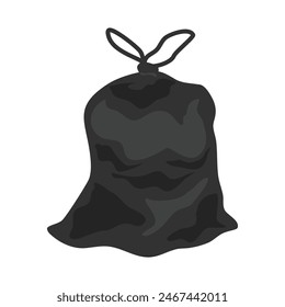 garbage bag trash waste illustration