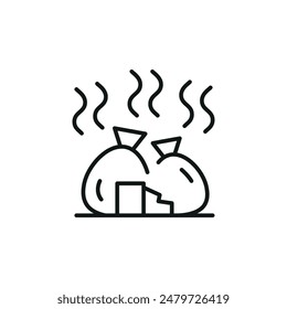 Garbage Bags icon. Simple Garbage Bags icon for social media, app, and web design. Vector illustration