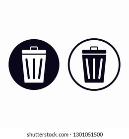 Garbage Basket icon vector