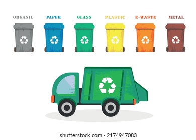 Garbage behavior. Infographic of right and wrong examples of littering, container. Recycling of garbage, processing of environmental pollution