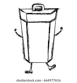 garbage bin comic character