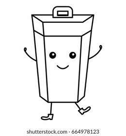 garbage bin comic character