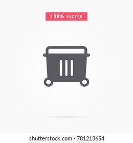 Garbage bin icon
