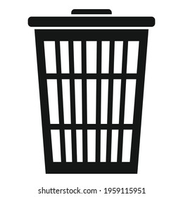 Garbage bin icon. Simple illustration of Garbage bin vector icon for web design isolated on white background