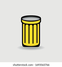garbage bin icon vector sign symbol for design