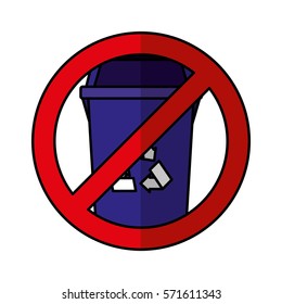 garbage bin isolated icon vector illustration design