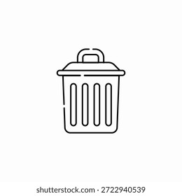 Mülleimer-Mülleimer-Symbol, Vektorgrafik