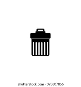 Garbage bin. Vector icon