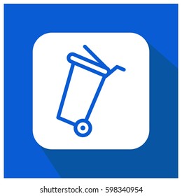 Garbage bin vector icon