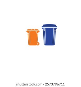 Garbage Bins Vector – Recycling Containers