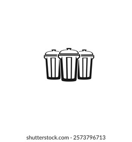 Garbage Bins Vector – Recycling Containers